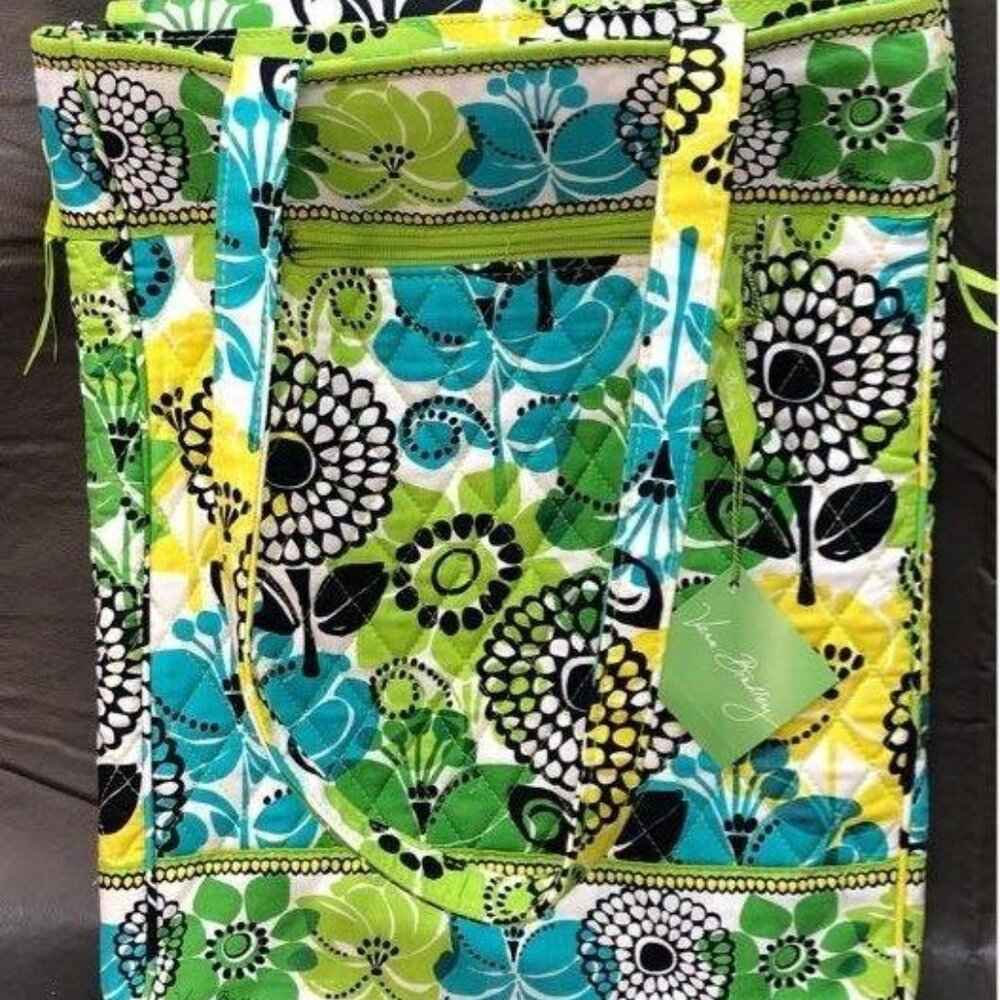 NWT Vera Bradley Laptop Travel Tote Lime's Up